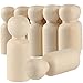 ZEONHAK 120 Pack Unfinished Wooden Peg Dolls 26 Inch Wooden Figures Wood Peg Doll Bodies for DIY Arts Crafts Wedding Party Home Decoration - Image 3