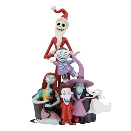 Enesco Disney Showcase the Nightmare Before Christmas Character Pyramid Figurine 9 Inch Multicolor - Image 1