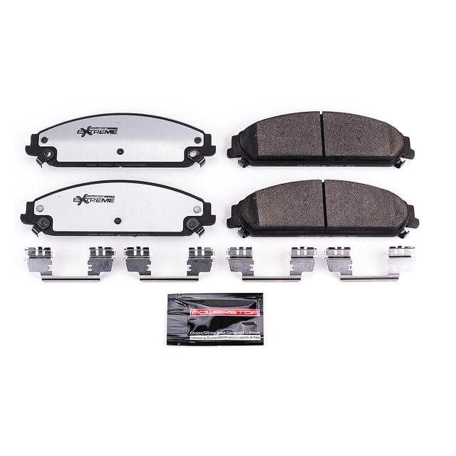 PowerStop Front Brake Pads for Chrysler 200 201314 300 200523 Dodge Avenger 201314 Caliber 200809 Challenger 200923 Z26 CarbonFiber Ceramic Brake Pads with Installation Hardware Z261058 - Image 3