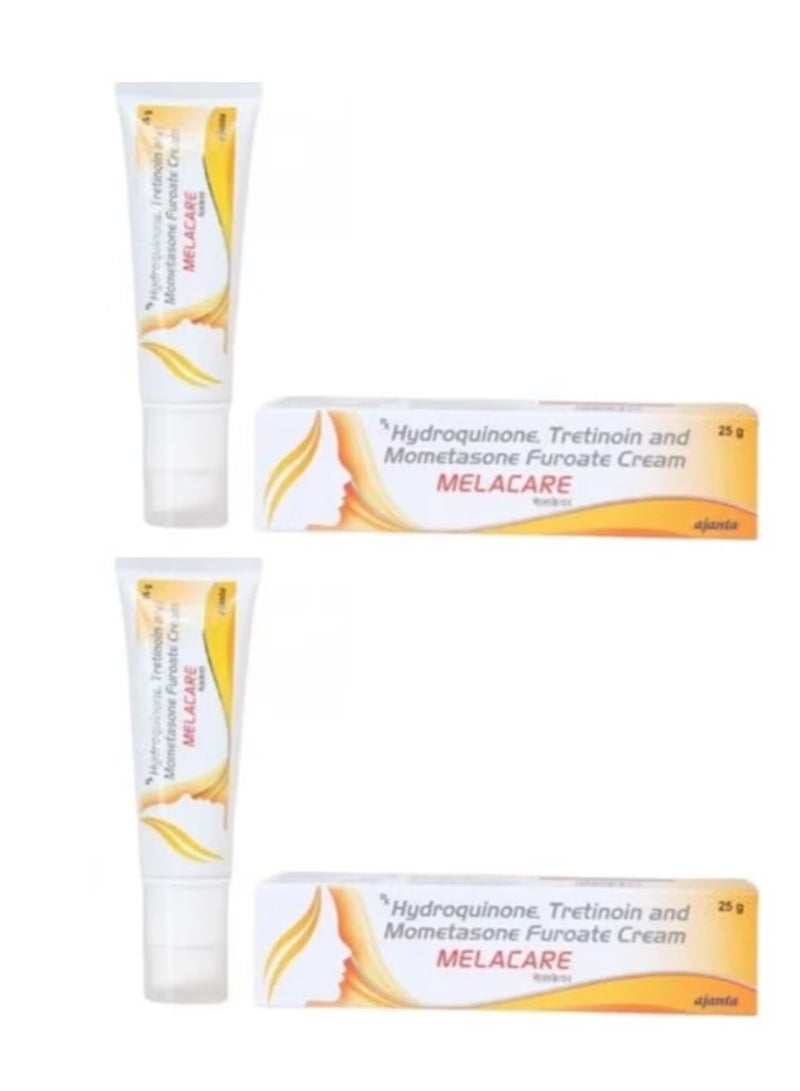 Ajanta كريم ميلكير للوجه لعلاج الكلف وفرط التصبغ والبقع الداكنة وتجاعيد البشرة 25 جرام 2 قطعة