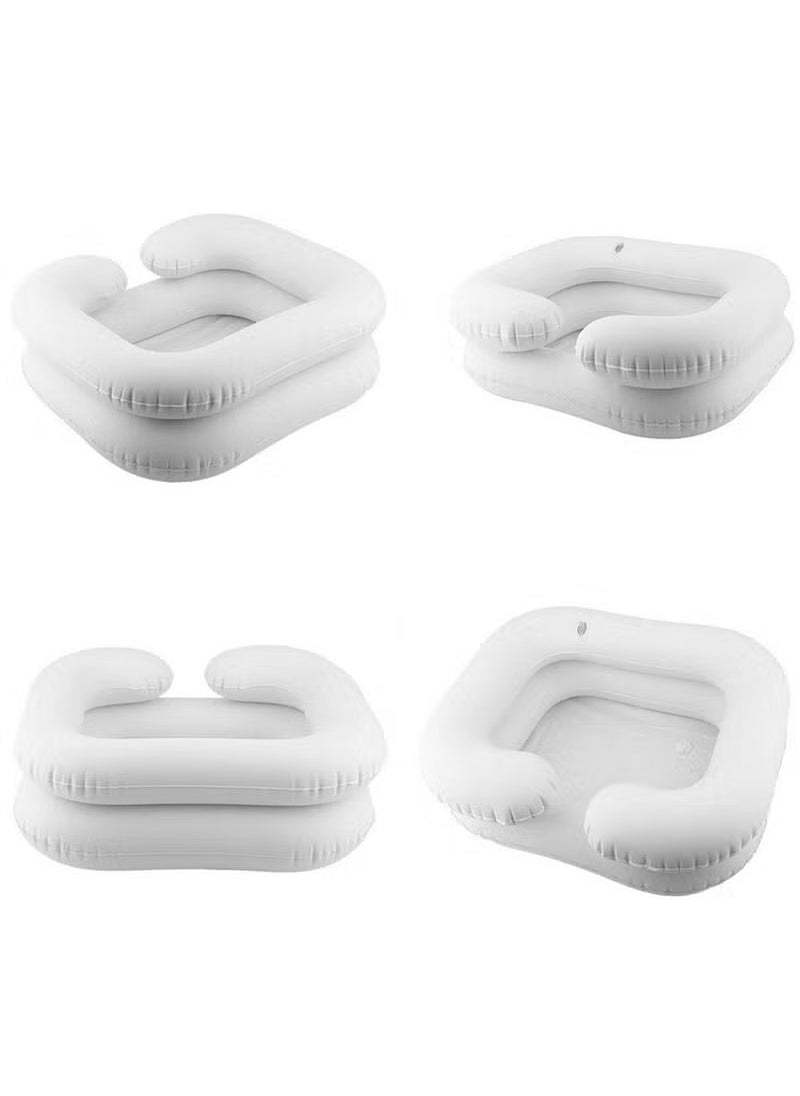 Ocean - Portable Inflatable Rinse Basin For Washing And Cutting Hair At Home And In Bed Without A Salon Chair,Inflatable Shampoo Bowl Bed Washing Basin For Elderly Disabled - Image 1