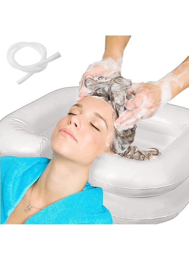 Ocean - Portable Inflatable Rinse Basin For Washing And Cutting Hair At Home And In Bed Without A Salon Chair,Inflatable Shampoo Bowl Bed Washing Basin For Elderly Disabled - Image 1