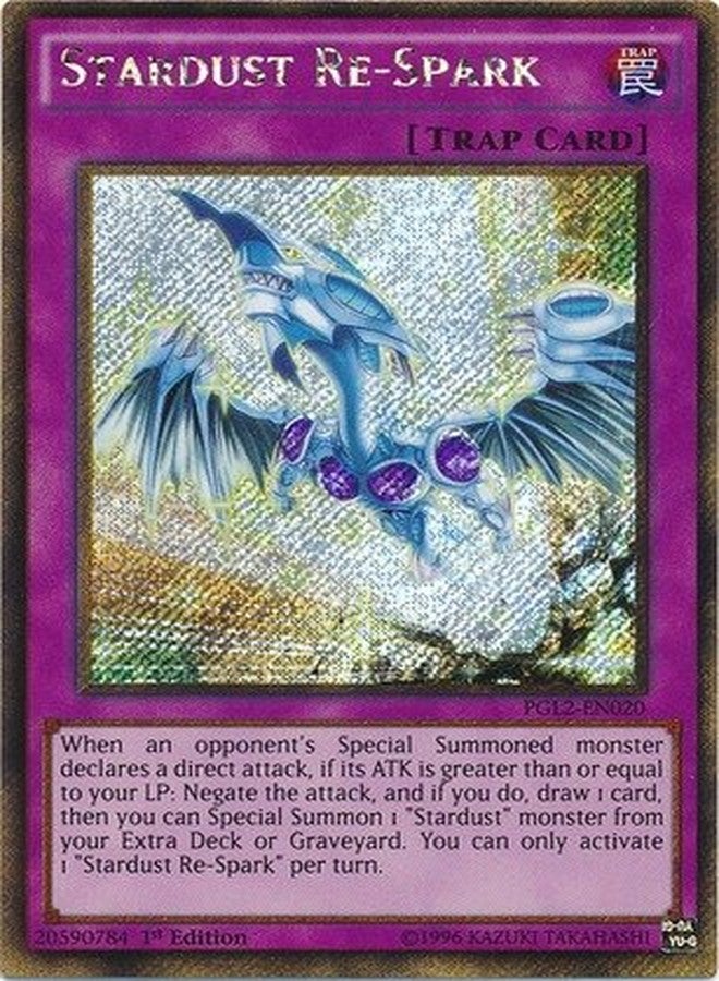 YU-GI-OH! - Stardust Re-Spark (PGL2-EN020) - Premium Gold: Return of The Bling - 1st Edition - Gold Secret Rare - Image 1