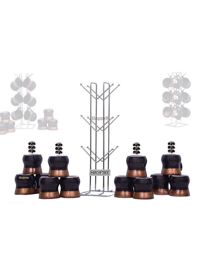 CR18 COLLECTION Big Size Stainless Steel Cup Tabletop Kitchen Shelves Rack Stand, Coffee And Tea Mug Holder (Silver, 12 Cups Stand) - Image 3