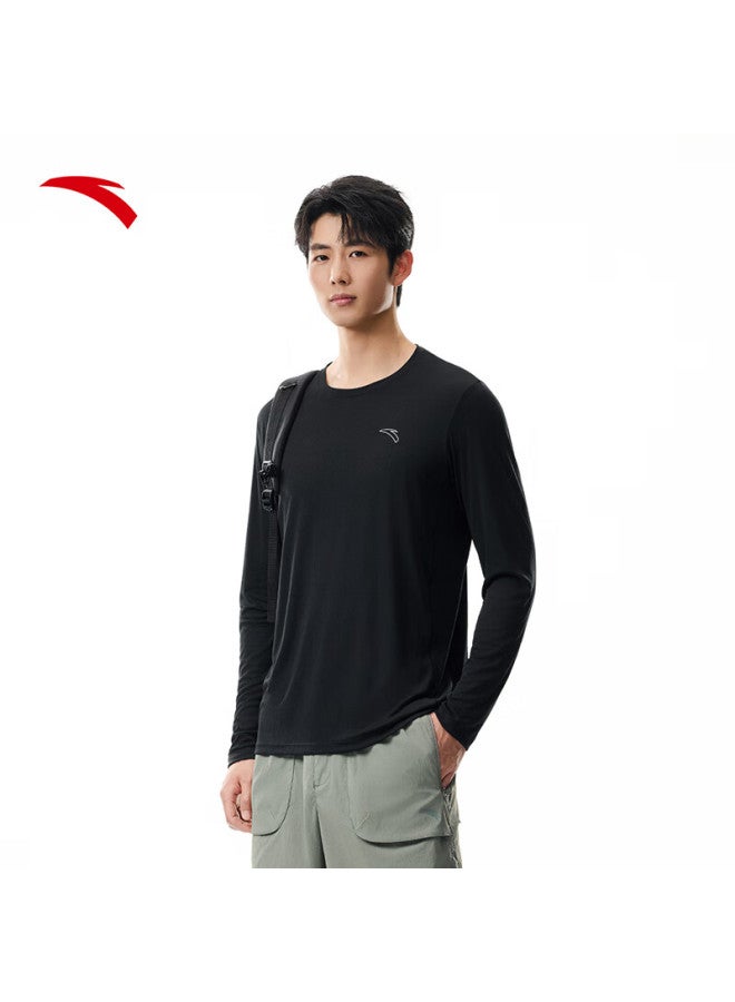Anta Quick-dry Master Long Sleeve T-shirt Men's Autumn New Running Quick-dry Fitness Training Sports Base Layer Top - Image 1