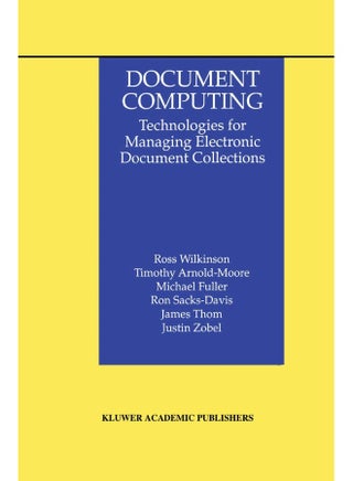 Document Computing: Technologies for Managing Electronic Document Collections - pzsku/Z45031947D92B90F9C1F4Z/45/1747220384/5c6285a2-828d-4bac-8fb2-a95e8fd7811a