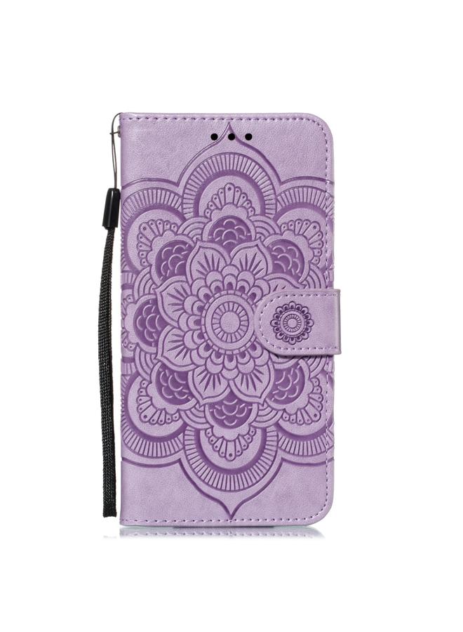 اس-توب جراب لهاتف iPhone 15 Pro Max بنقش ماندالا من الجلد قابل للطي أفقيًا - Image 2