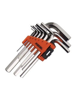 Hex Key Wrench Set Short 9-Pc. Metric, - 10mm -1.5mm-  Optimum Strength Steel - for tightening or loosening fasteners with hexagonal sockets.Organizer Tool Clip, Bicycle Repair, Plumbing Repair. - pzsku/Z450341A584D4A6CFE498Z/45/_/1703579684/a3e9602c-a646-4cf8-8712-065a6cf6676c