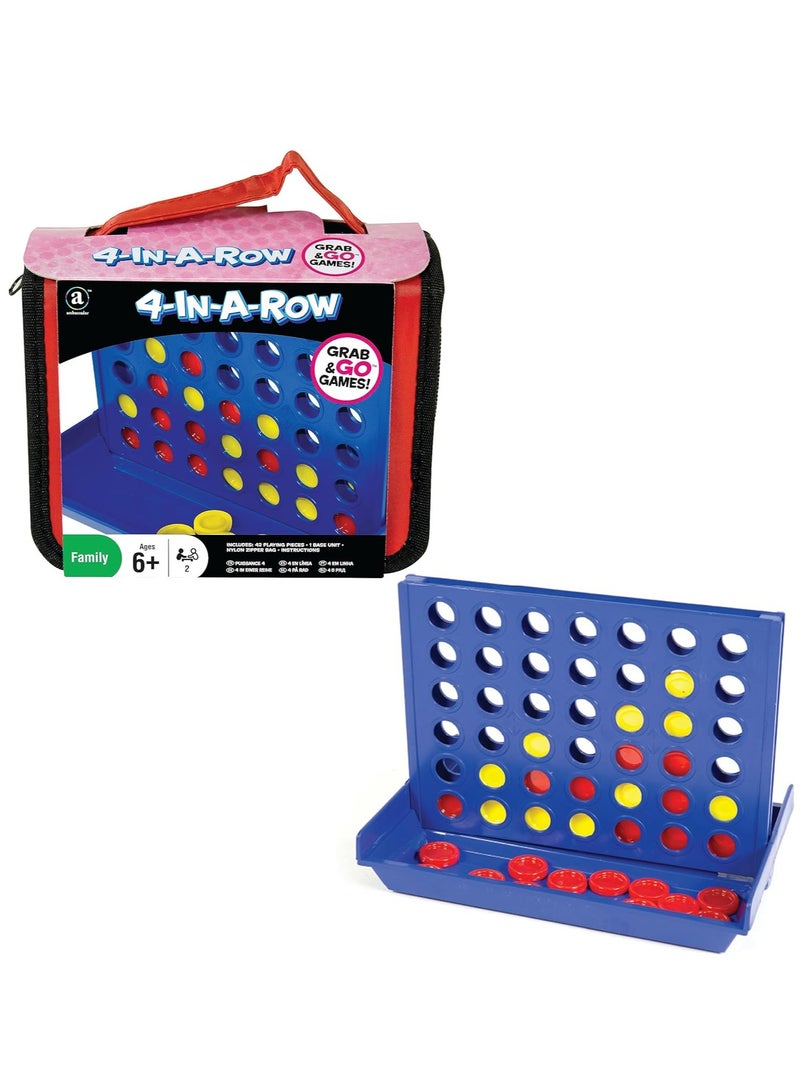 Ambassador Grab & Go Games - Travel 4-in-A-Row Game - Image 1