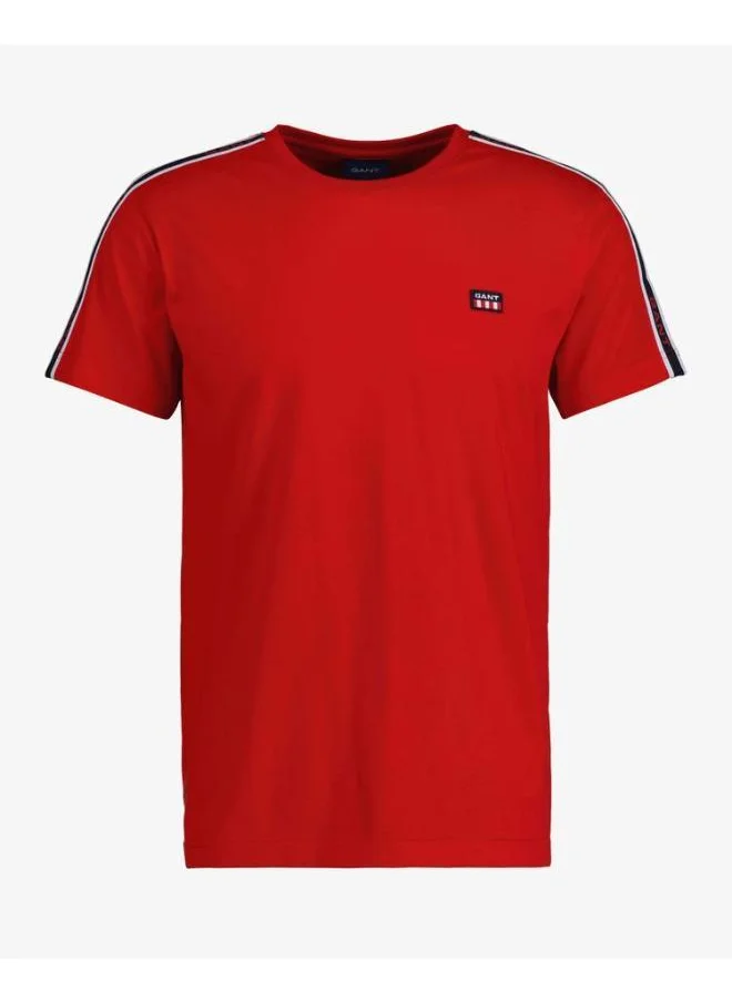 GANT Crew Neck Shoulder Tape T-Shirt