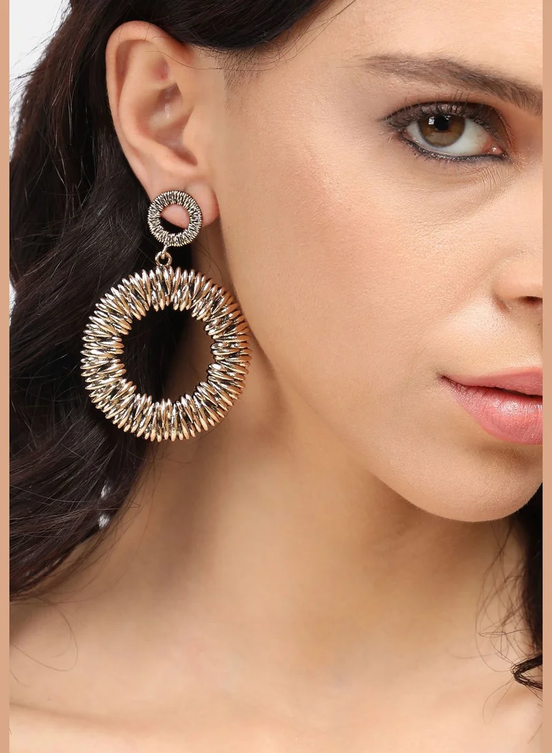 SOHI Gold Plated Designer Party Wear Drop Earring For Women
