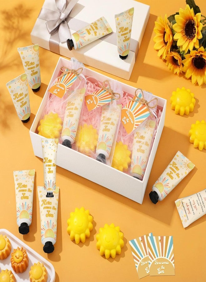 Dimsile 25 Sets Here Comes the Son Baby Shower Favors for Guests Hand Cream Sun Soap Party Favors Sunshine Baby Shower Guests Gifts with Organza Bags and Thanks Tags for Wedding Party - Image 2