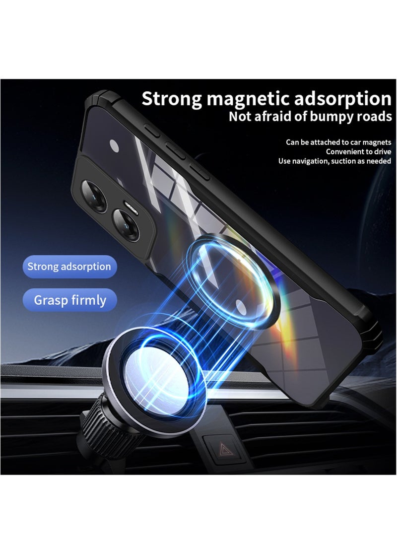 Fankalo - Magnetic Phone Case for Motorola Moto G35 Protector Magnetic Suction Car Phone Case with Anti Drop Function,Yellow-proof, Shock-proof and Drop-proof Phone Cover - Image 1