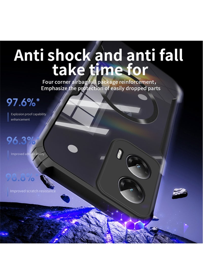 Fankalo - Magnetic Phone Case for Motorola Moto G35 Protector Magnetic Suction Car Phone Case with Anti Drop Function,Yellow-proof, Shock-proof and Drop-proof Phone Cover - Image 1