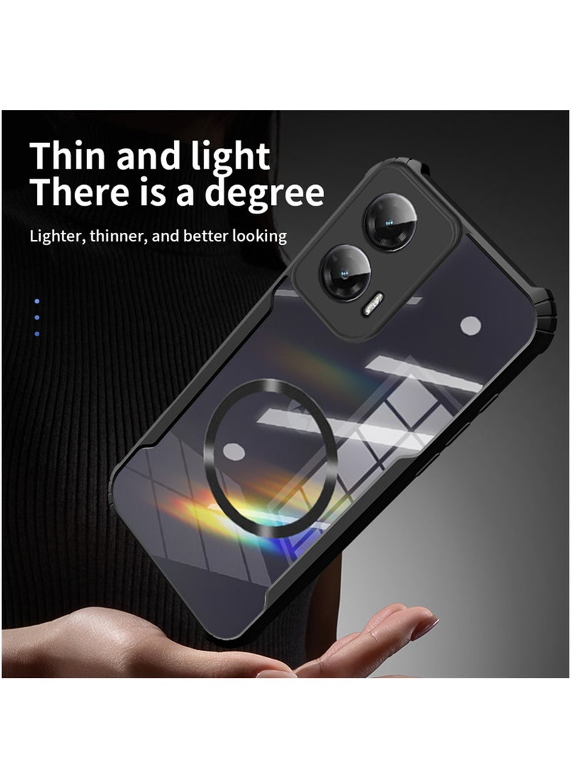 Fankalo - Magnetic Phone Case for Motorola Moto G35 Protector Magnetic Suction Car Phone Case with Anti Drop Function,Yellow-proof, Shock-proof and Drop-proof Phone Cover - Image 1