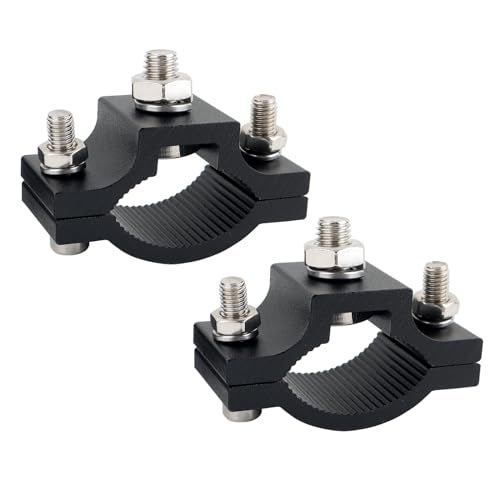 HQTS Motorcycle Spotlight Mount Brackets Motorbike Tube Clamp Turn Signal Mounting Clamp Fog Light Holder Fit 086126 ATV UTV Roll Bar 2 Pcs - Image 1