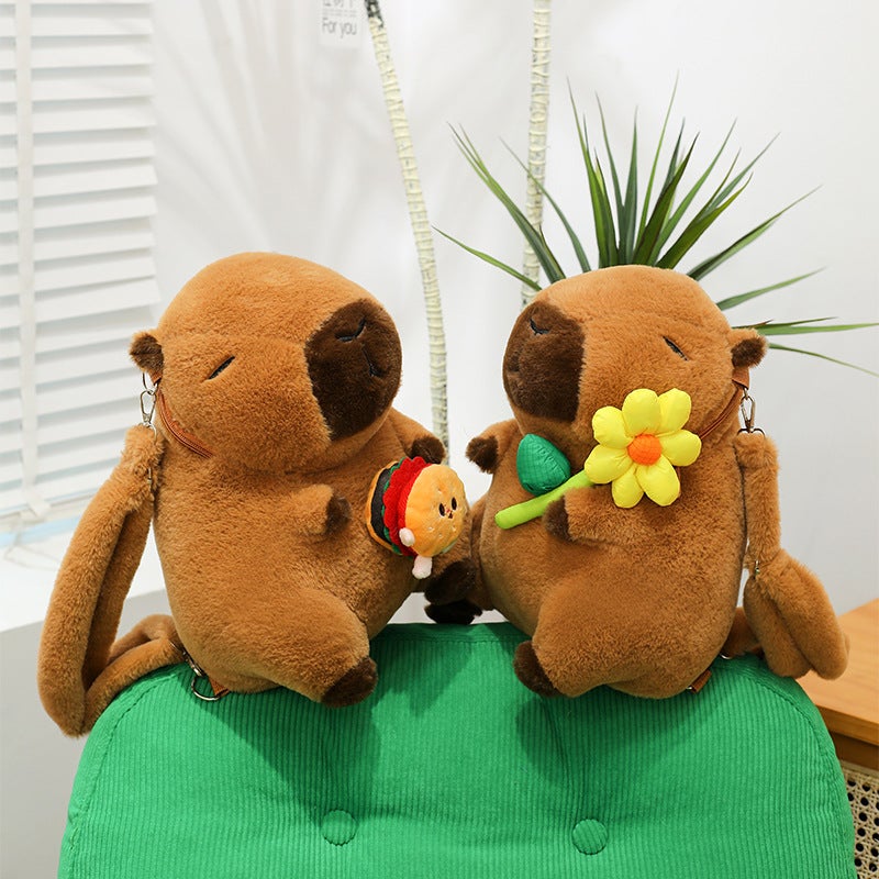 Capybara Capybara Backpack Plush Toy Doll Backpack For Girls Birthday Gifts - Image 3
