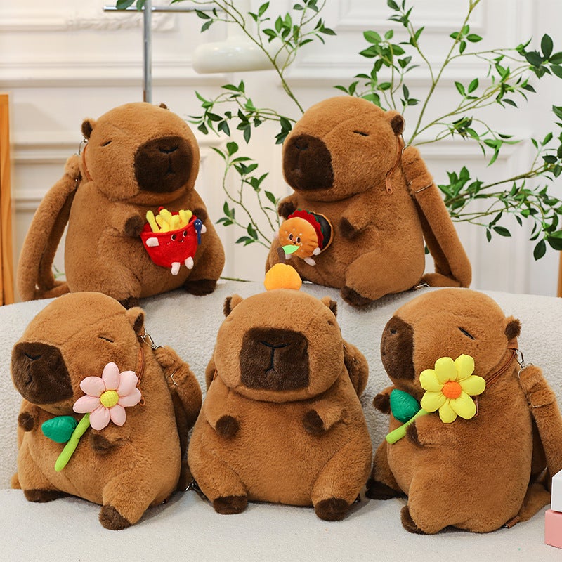 Capybara Capybara Backpack Plush Toy Doll Backpack For Girls Birthday Gifts - Image 2