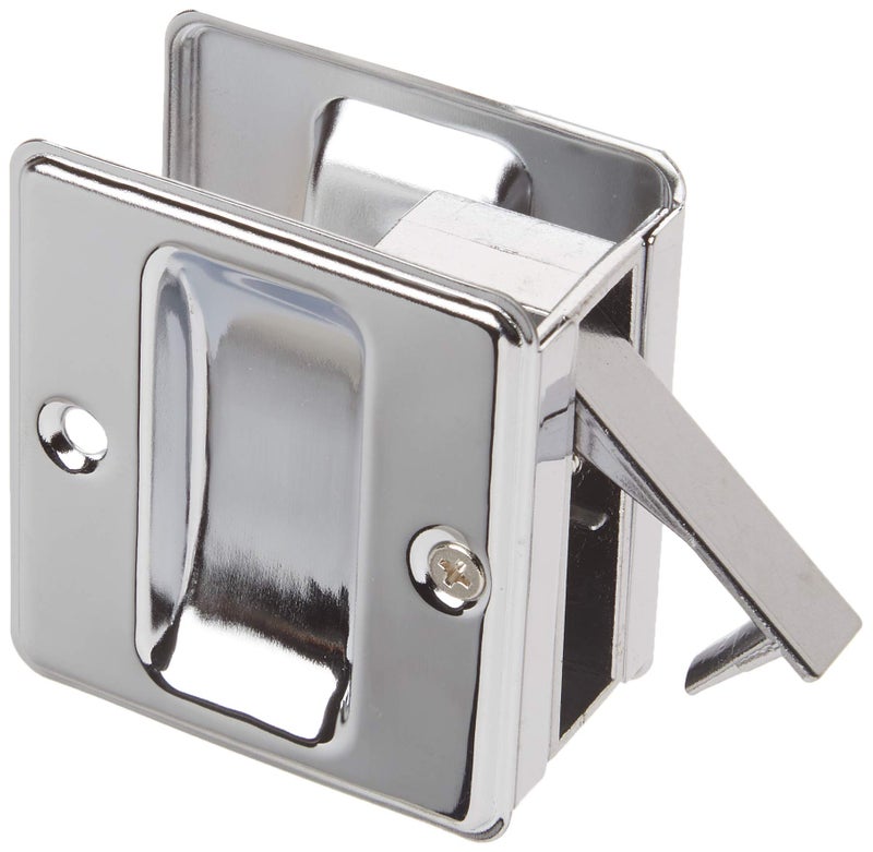 idh by St Simons 25410026 Premium Quality Solid Brass Pocket Passage Door Pull Polished Chrome