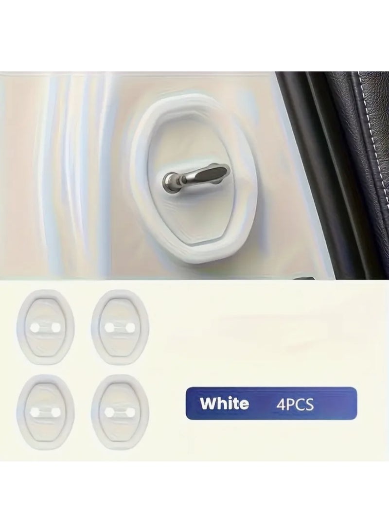 4 Pcs Car Door Lock Cover, Durable Anti-Rust Protection Cover, Easy Installation for Universal Fit, Stylish and Protective Lock Caps for All Vehicle, Enhance Security and Prevent Wear and Tear - Image 2