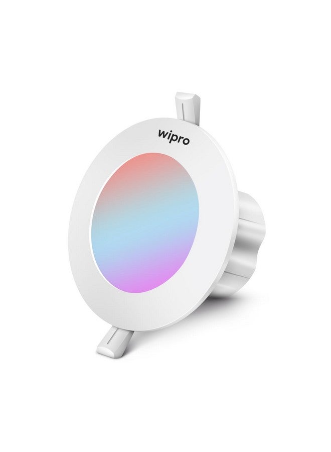 WIPRO وِيبرو ABS جارنيت 3 واط LED ميني داونلايت | تغيير الألوان (أحمر/أزرق/وردي) | تصميم مدمج بزاوية شعاع 120° | ضوء مدمج للسقف المعلق | فتحة - 2.2 بوصة | عبوة من 1 - Image 2