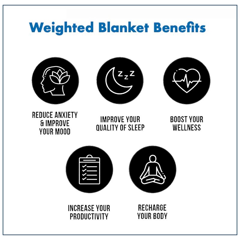 Mysa Sleep Breathable 100% Cotton Duvet Cover for Weighted Blankets (Midnight Blue, 60 x 80 inches) - Image 4