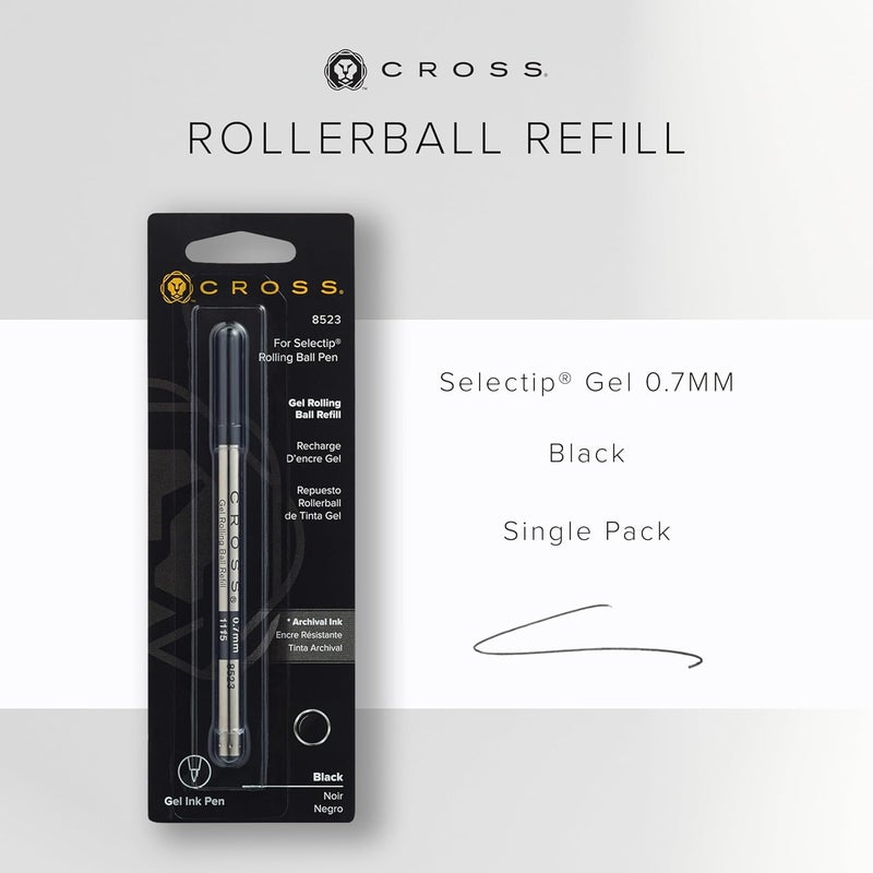 Cross 8523 Original Gel Ink Rollerball Pen Refill, Medium Point, Black - Image 2
