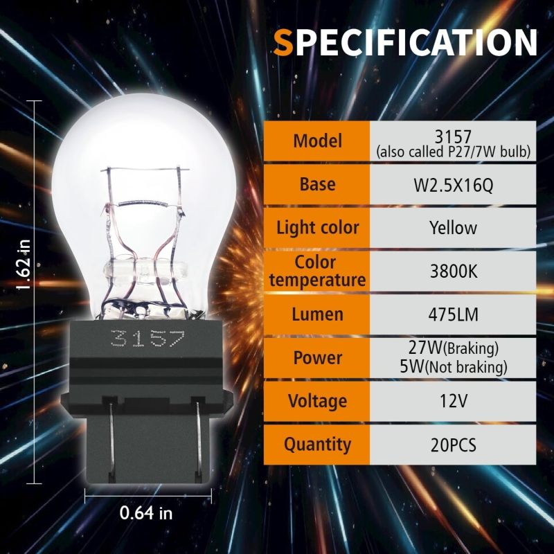 Miniature LED Bulb - Black Mini Automotive Replacement Bulb - Bright Reliable Illumination for Brake Turn Signal Tail Light - Image 2