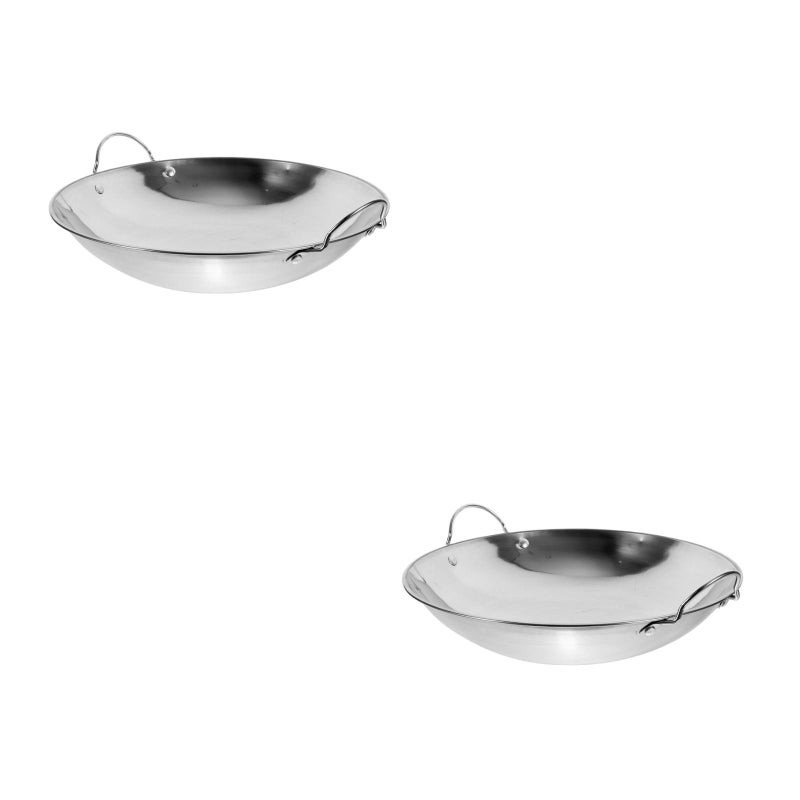 2pcs Hot Pot Cooking Pot Household Cooking Pot Kitchen Hot Pot Thicken Pot with Handle - Image 2