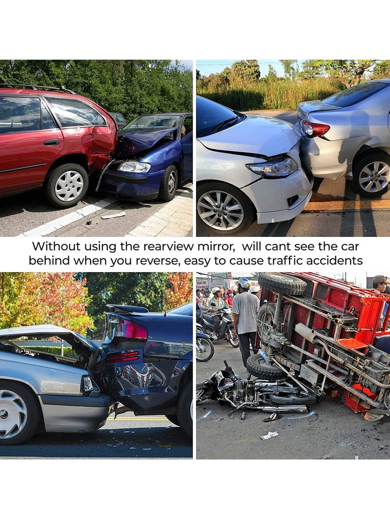 Beauenty Rear View Mirror, Universal 11.81 Inch Panoramic Convex Rearview Interior Clip-on Wide Angle Reduce Blind Spot Effectively for Car SUV Trucks - Image 5