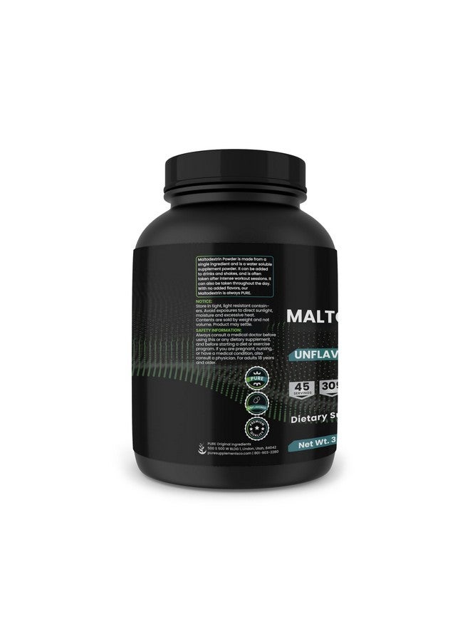 PURE ORIGINAL INGREDIENTS مكونات أصلية نقية مالوديكسترين، 3 رطل، بدون مغنيسيوم أو حشوات أرز، بدون نكهة - Image 2