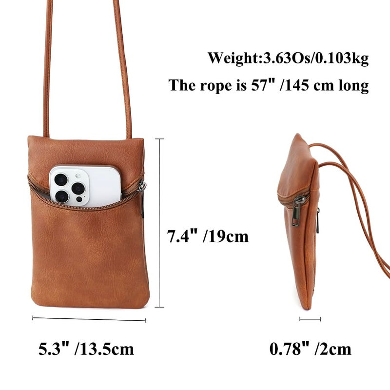 BBORGDC Women's Crossbody Bag - Small Phone Purse Wallet with Adjustable Strap - Synthetic Leather Shoulder Bag for Travel, Vacation & Summer - Original Design Gift for Women & Girls - Image 2