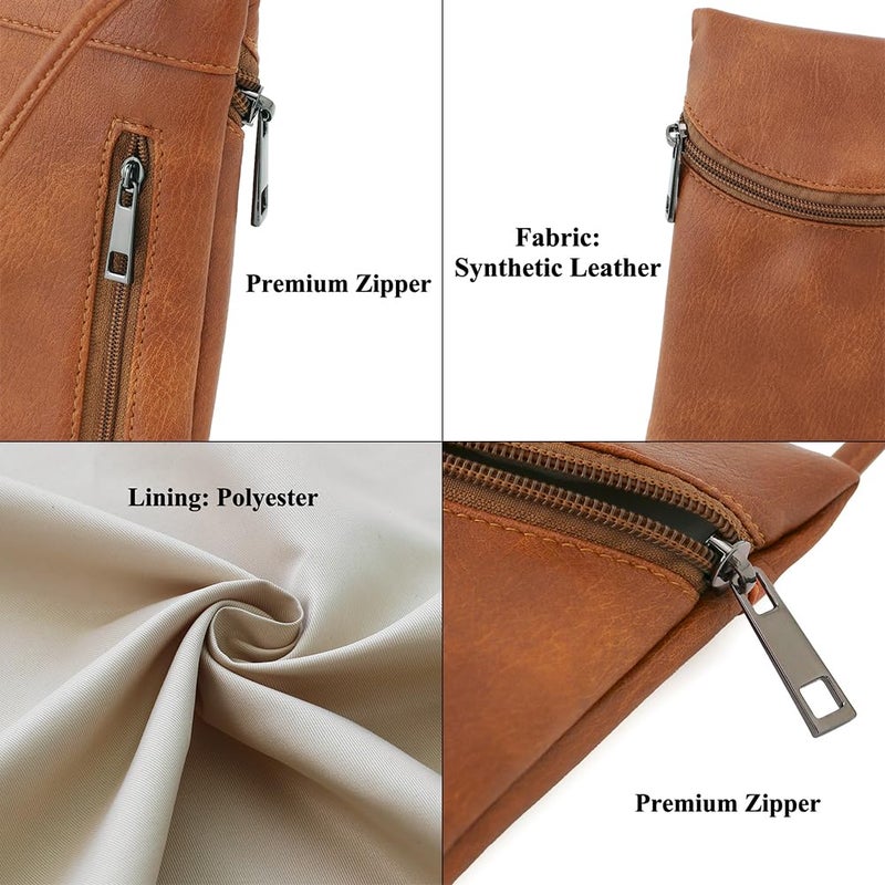 BBORGDC Women's Crossbody Bag - Small Phone Purse Wallet with Adjustable Strap - Synthetic Leather Shoulder Bag for Travel, Vacation & Summer - Original Design Gift for Women & Girls - Image 5