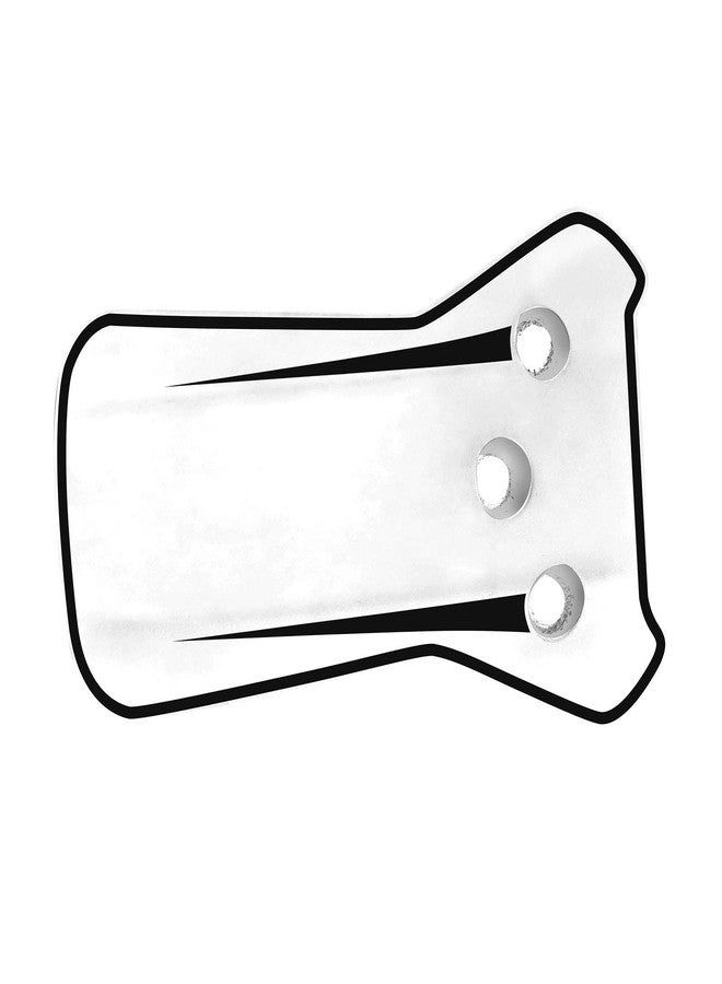 CHAMPRO HX Two-Tone Jaw Guard, WHITE, BLACK Medium - Image 1