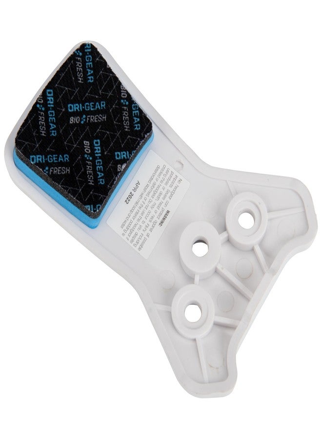 CHAMPRO HX Two-Tone Jaw Guard, WHITE, BLACK Medium - Image 2