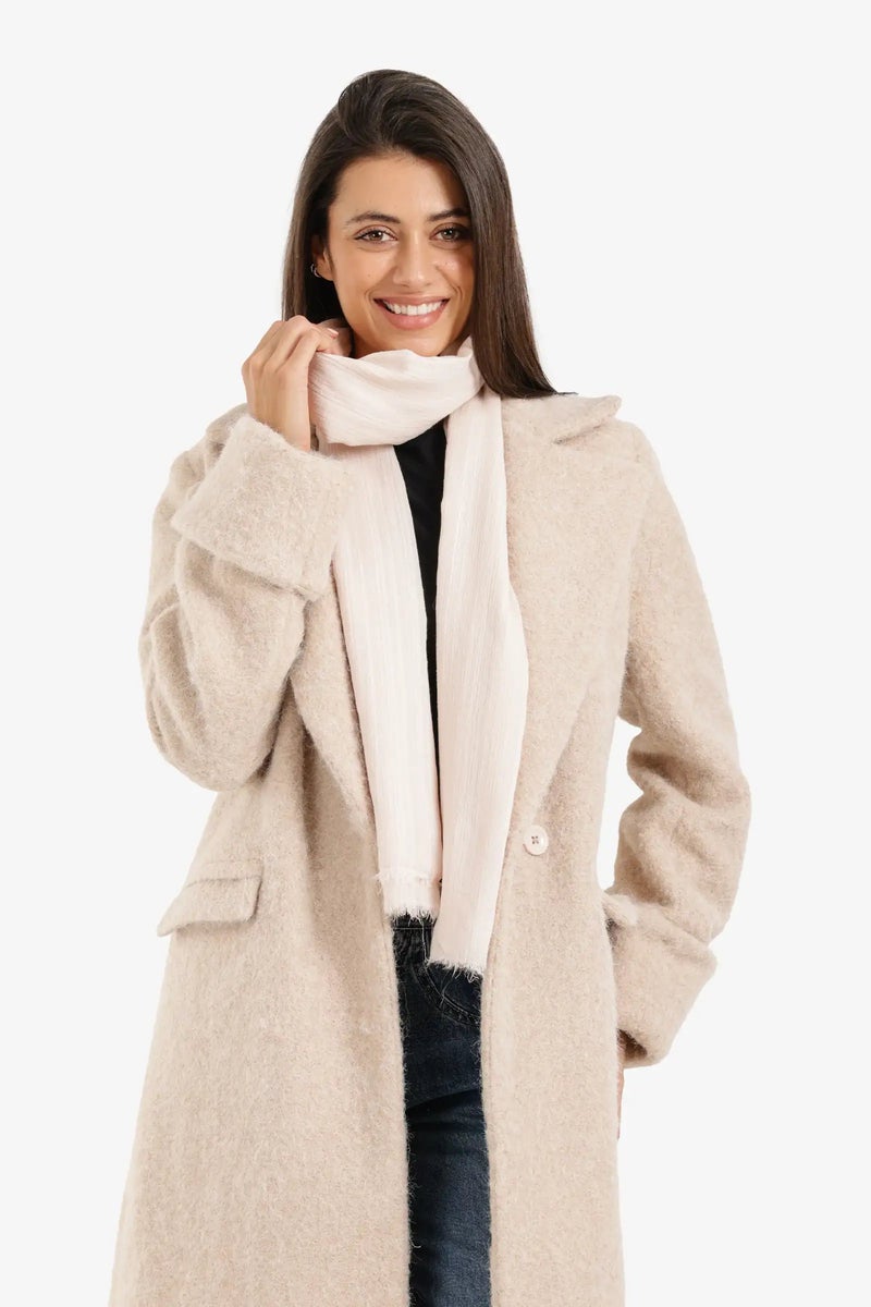 Carina Textured Ribbed Cotton Scarf - Image 2