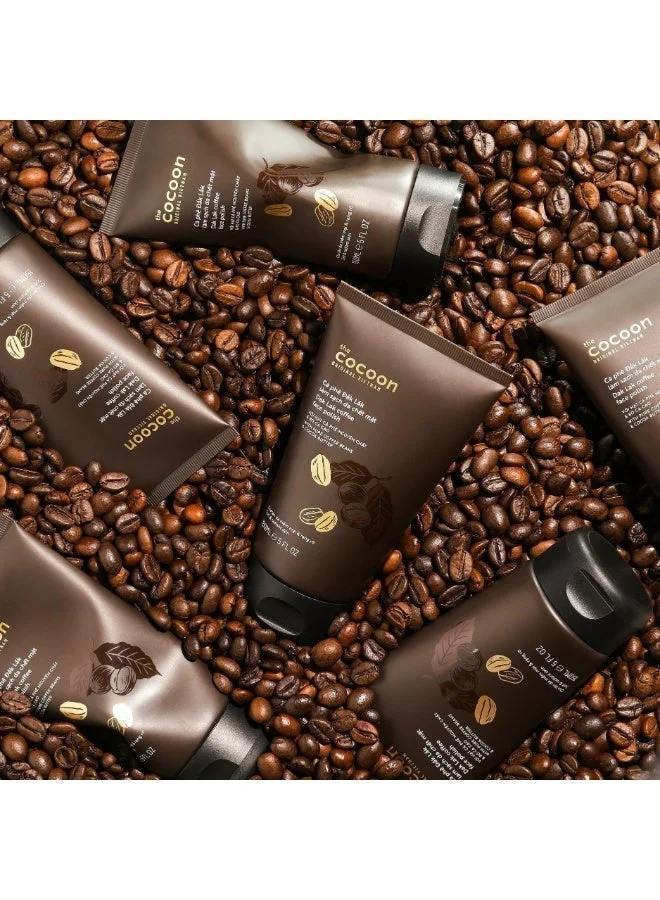 The Cocoon Original Vietnam  Dak Lak Coffee Face Scrub & Face Polish 150ml. Natural Coffee Face Exfoliator for Glowing Skin | Deep Pore Cleansing Facial Scrub with Cocoa Butter, Shea Butter & Vitamin E | Brightening Coffee Face Exfoliating Scrub  | Best Price UAE