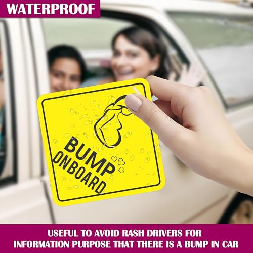 Goelite Bump On Board Baby Safety Warning Sign, Car Window Sticker with Suction Cup - Image 4