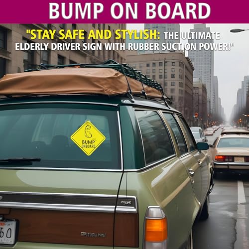 Goelite Bump On Board Baby Safety Warning Sign, Car Window Sticker with Suction Cup - Image 5