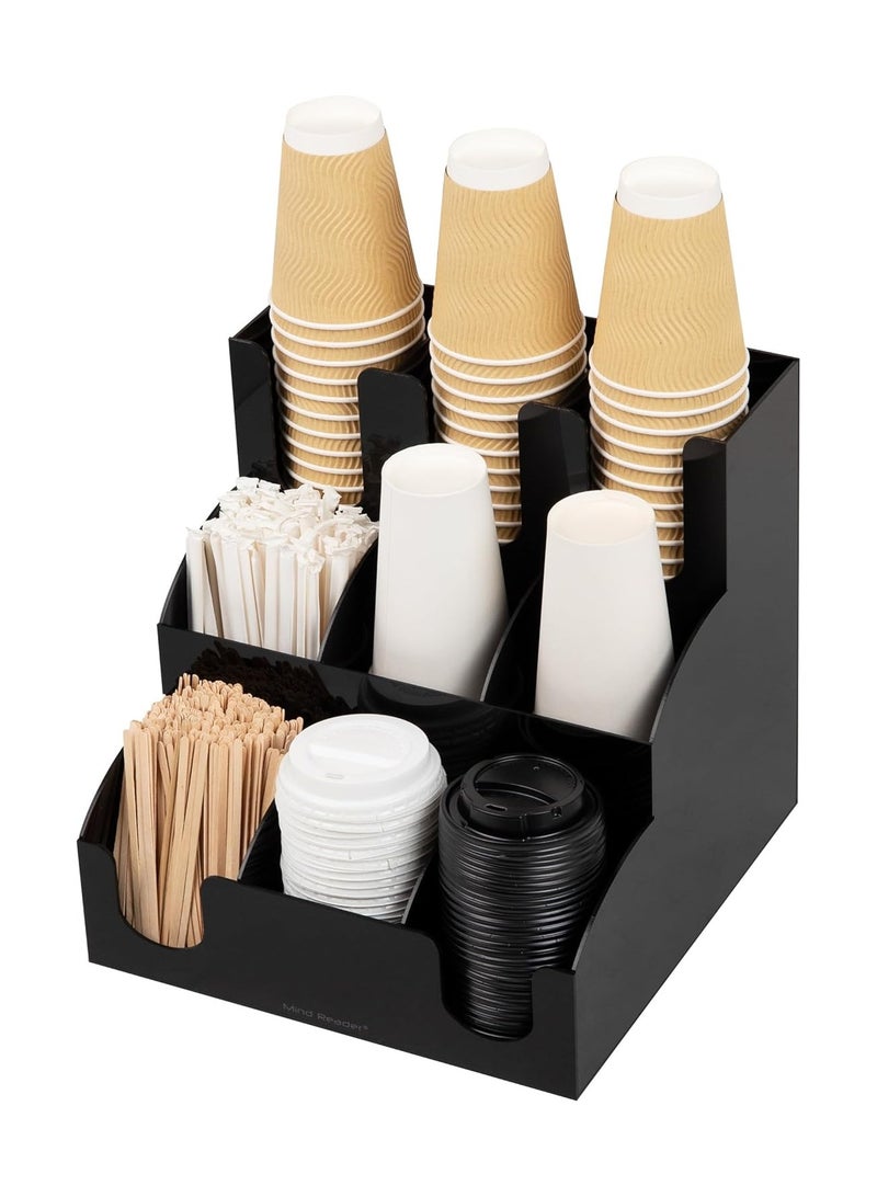 TPGP 9 Compartment 3 Layer Organizer, 36 x 36 x 36.5, Black - Image 4