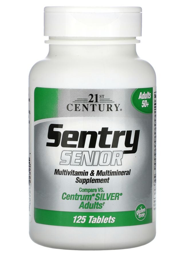 21st Century Sentry Senior Multivitamin & Multimineral Supplement Adults 50+ 125 Tablets