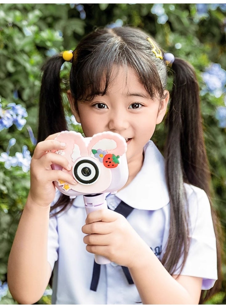 Children's Camera Can Take Photos. Baby's Birthday Gift. Children's Digital Camera【 Top Of The Line 64G Card 】 Strawberry Rabbit -9600W Ultra Clear Screen+Tripod - Image 3