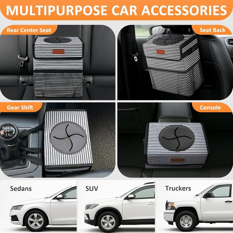 Vankor Car Trash Can - Waterproof Hanging Automotive Garbage Bin with Leak Proof Design - Image 5