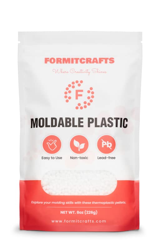 Formit Crafts Thermoplastic Beads -8 oz. Polymorph Plastic Pellets(Made in Spain) - Reusable Moldable Plastic Beads - Melting Plastic Pellets for Modeling, DIY Craft - Image 5