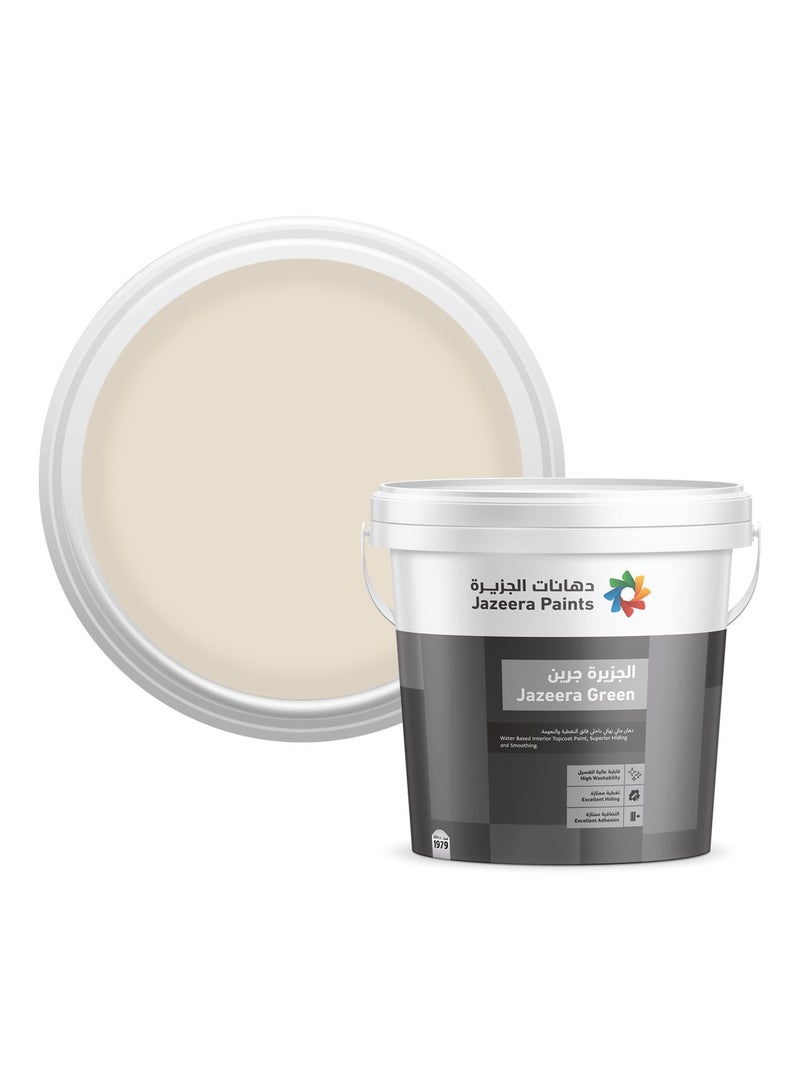 Jazeera Paints Green Interior Walls Paints Gloss (color :Cream Custard) 3L - Image 1