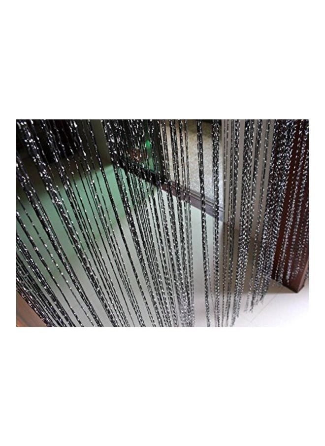 Door String Curtain Black 37x76inch