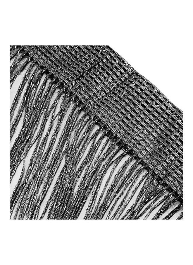 Door String Curtain Black 37x76inch
