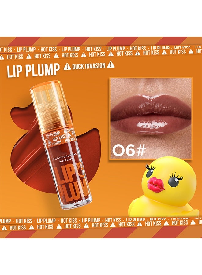 إيلهو زيت الشفاه الممتلئ بالدهون ، ملمع زيت الشفاه الملون المرطب ، زيت الشفاه الملونة الناعم ، زيت الشفاه المتوهج الناعم اللامع ، زيت الشفاه اللامع والنباتي ، تركيبة غير لزجة # 06 - Image 2