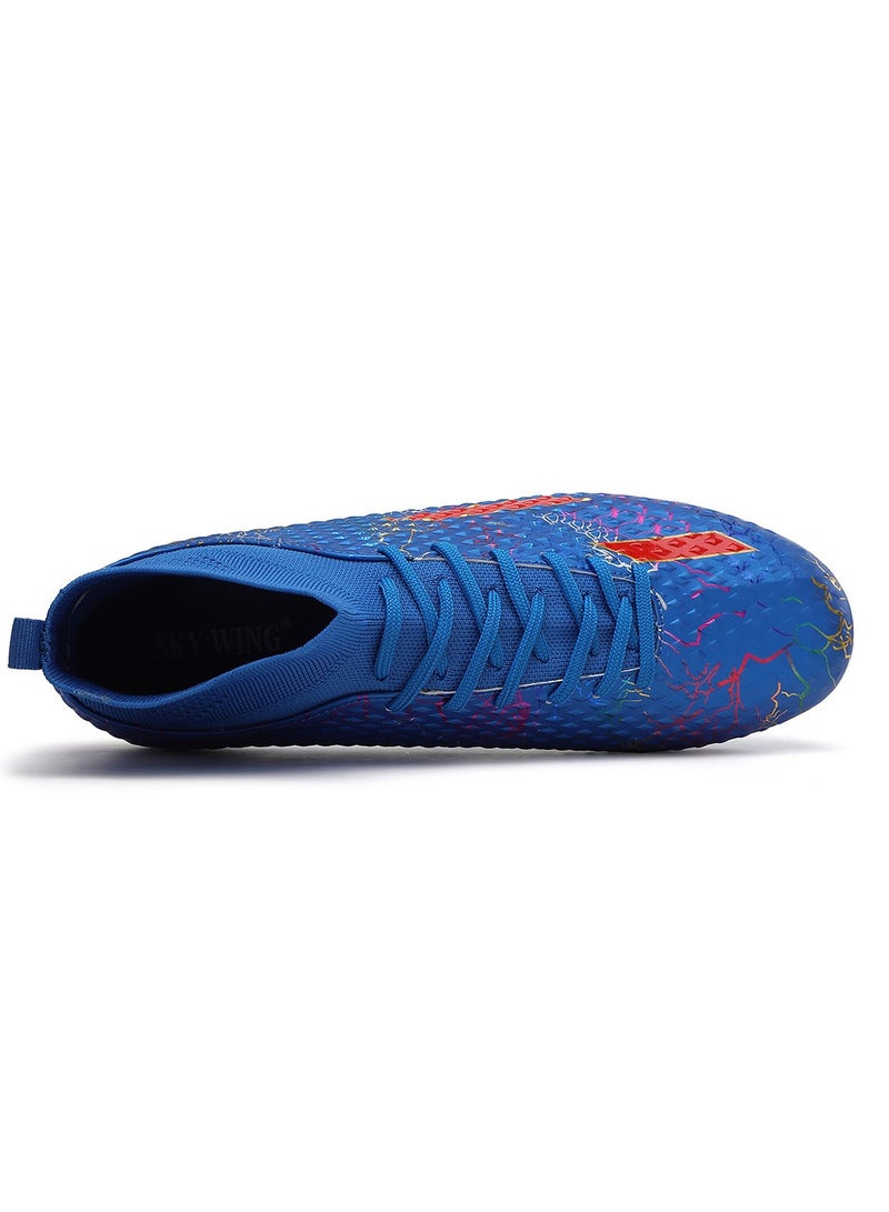 SKY WING Men and Women Soccer Shoes Adults FG Sole Soccer Cleats Elastic High-collar Knit Design Lightweight Training Football Shoes  - Image 5