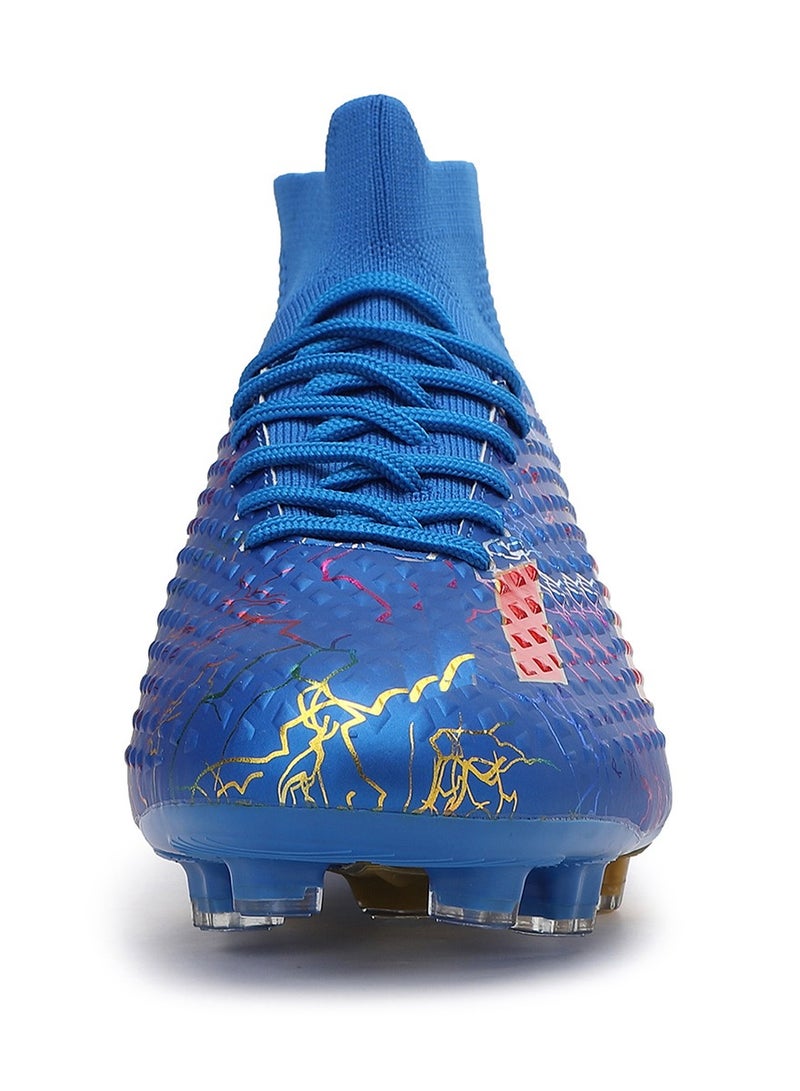 SKY WING Men and Women Soccer Shoes Adults FG Sole Soccer Cleats Elastic High-collar Knit Design Lightweight Training Football Shoes  - Image 3